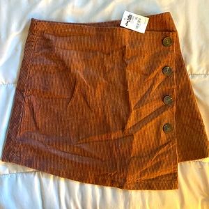 Suede skirt